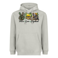 Moon Dust Peace Love Elephant Heavyweight Hoodie - LillyAllenDesigns