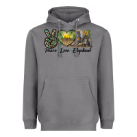Storm Peace Love Elephant Heavyweight Hoodie - LillyAllenDesigns