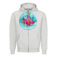 Dove Grey ice skate christmas ornament Zipper Hoodie - BundleAndBundleShop