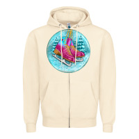 Sandshell ice skate christmas ornament Zipper Hoodie - BundleAndBundleShop