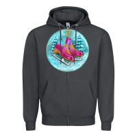 Smoke ice skate christmas ornament Zipper Hoodie - BundleAndBundleShop