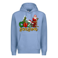 Cozy Season With Santa Christmas Tree Cactus And Gift Premium Hoodie | Teevron