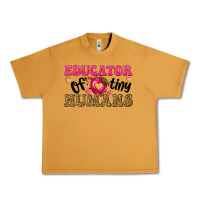 Peanut Butter educator of tiny humans Urban Heavy Tee - texasbilliewilder