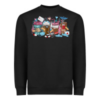Black nurse elements coffee cups Heavyweight Sweatshirt - MaliasSmallBusiness