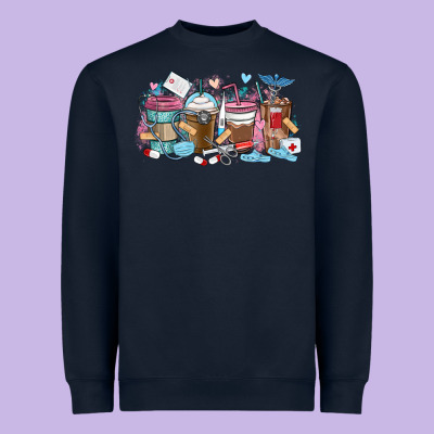 Heavyweight Sweatshirt nurse elements coffee cups