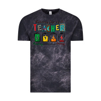 Cloud Black battery life of a teacher Vintage Tee - Zillion Design Studio