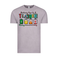 Vintage Zinc battery life of a teacher Vintage Tee - Zillion Design Studio