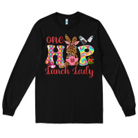 Black One hip lunch lady Long Sleeve Tee - Neo Western