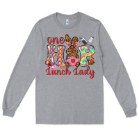 Heather Grey One hip lunch lady Long Sleeve Tee - Neo Western