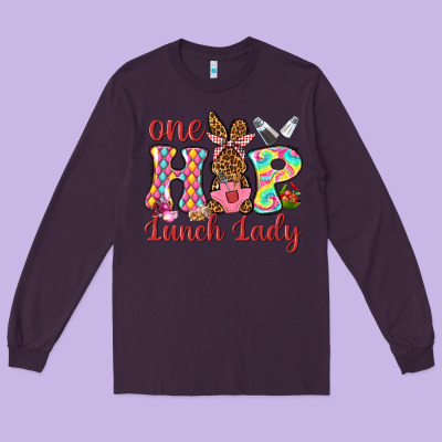 One Hip Lunch Lady Long Sleeve Tee Designed By Neo Western