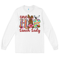 White One hip lunch lady Long Sleeve Tee - Neo Western