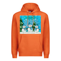 Carrot snowman Premium Hoodie - MaliasSmallBusiness