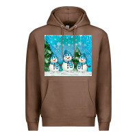 Chestnut snowman Premium Hoodie - MaliasSmallBusiness