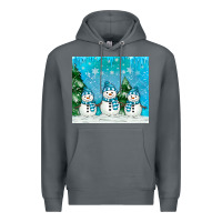 Rock snowman Premium Hoodie - MaliasSmallBusiness