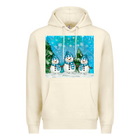 Sandshell snowman Premium Hoodie - MaliasSmallBusiness