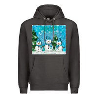 Smoke snowman Premium Hoodie - MaliasSmallBusiness