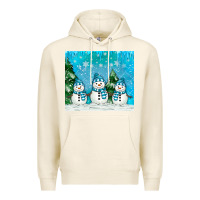 Tofu snowman Premium Hoodie - MaliasSmallBusiness