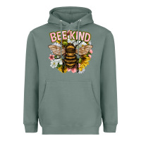 Sage bee kind Heavyweight Hoodie - NancyCooperArtShop