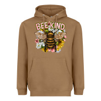 Toasted Coconut bee kind Heavyweight Hoodie - NancyCooperArtShop