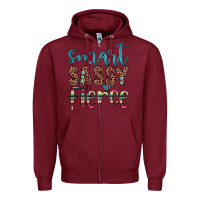 Burgundy smart  sassy fierce Zipper Hoodie - JahusDesignShop