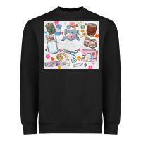 Black sewing Heavyweight Sweatshirt - MaliasSmallBusiness