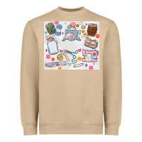 Mushroom sewing Heavyweight Sweatshirt - MaliasSmallBusiness
