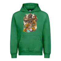 Emerald Western Rabbit with Crosses Urban Hoodie - LillyAllenDesigns