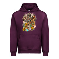 Mauve Wine Western Rabbit with Crosses Urban Hoodie - LillyAllenDesigns