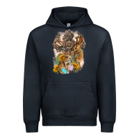 Navy Western Rabbit with Crosses Urban Hoodie - LillyAllenDesigns