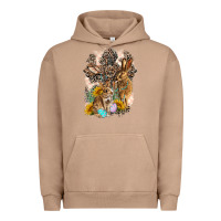 Pigment Burro Western Rabbit with Crosses Urban Hoodie - LillyAllenDesigns