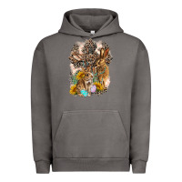 Western Rabbit With Crosses Urban Hoodie | Teevron
