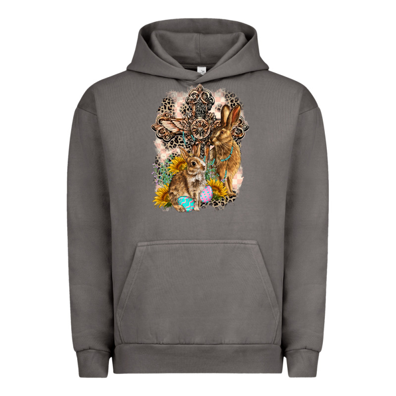 Western Rabbit With Crosses Urban Hoodie by LillyAllenDesigns | Teevron