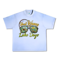 Grape Ice boat waves sun rays lake days Urban Heavy Tee - BarkalooDesign