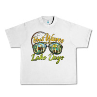 Lunar Rock boat waves sun rays lake days Urban Heavy Tee - BarkalooDesign
