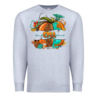 Heather Grey cma pumpkin nurse Premium Sweatshirt - NancyCooperArtShop
