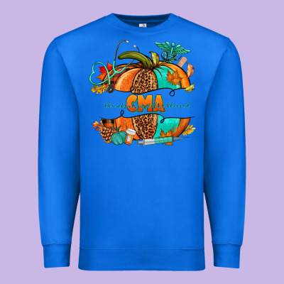 Cma Pumpkin Nurse Premium Sweatshirt Designed By Nancycooperartshop