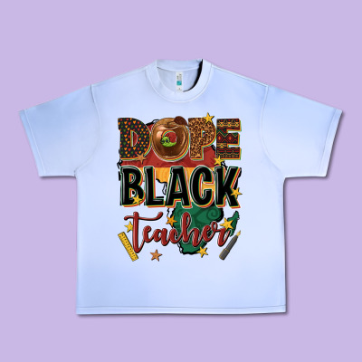 Dope Black Teacher Urban Heavy Tee Designed By Texasbilliewilder
