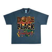Midnight Navy dope black teacher Urban Heavy Tee - texasbilliewilder