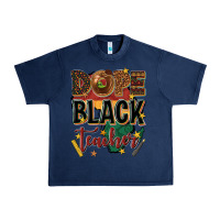 Navy dope black teacher Urban Heavy Tee - texasbilliewilder