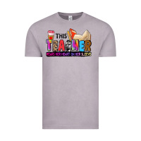 Vintage Zinc this teacher wears her heart on her sleeve Vintage Tee - Zillion Design Studio