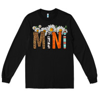 Black western daisies mini Long Sleeve Tee - HRA Design Shop