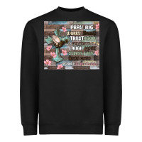 Black pray big worry small trust god Heavyweight Sweatshirt - MaliasSmallBusiness