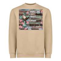 Mushroom pray big worry small trust god Heavyweight Sweatshirt - MaliasSmallBusiness