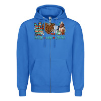 True Royal peace love coffee Zipper Hoodie - AdoDesignShop