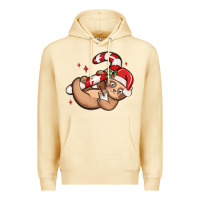 Pina Colada cute christmas sloth Premium Hoodie - MaliasSmallBusiness