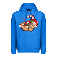 True Royal cute christmas sloth Premium Hoodie - MaliasSmallBusiness