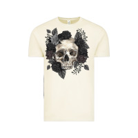 Vintage Arctic Floral skull Vintage Tee - RanaPortraitStore