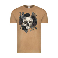 Vintage Camel Floral skull Vintage Tee - RanaPortraitStore