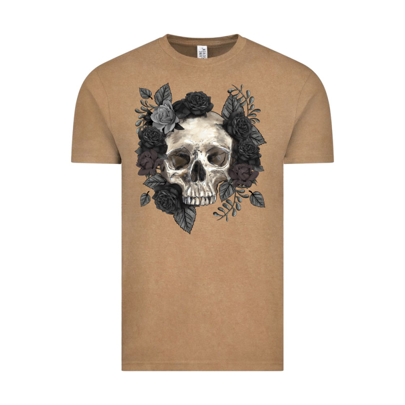 Floral Skull Vintage Tee by RanaPortraitStore | Teevron
