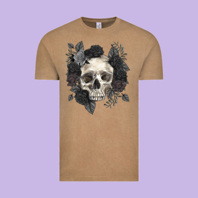 Vintage Tee Floral skull